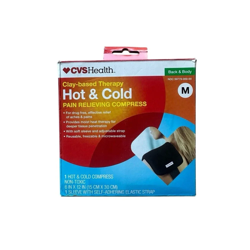 CVS Health Clay  Based Theraputic Hot & Cold Pain Relieving Compress Back & Body